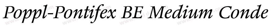Poppl-Pontifex BE Medium Condensed with Small Caps字体转换